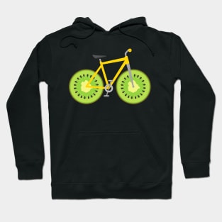 Kiwi Fruit Wheels Bike Hoodie